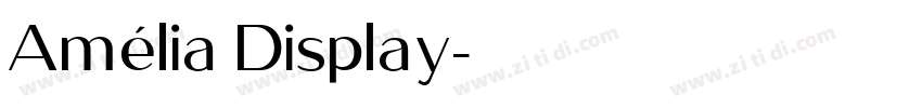 Amélia Display字体转换